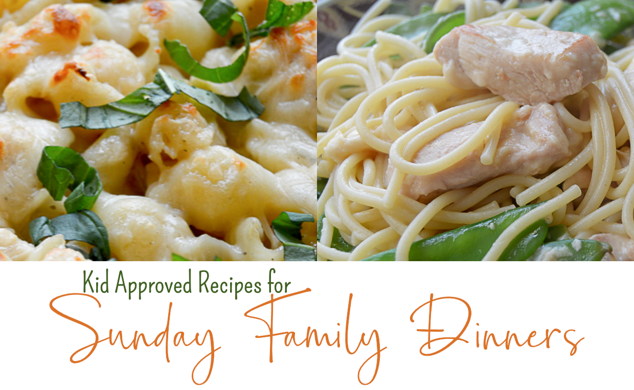 Check it out, some delicious kid approved recipes that are perfect for Sunday family dinners, or dinner any night of the week!