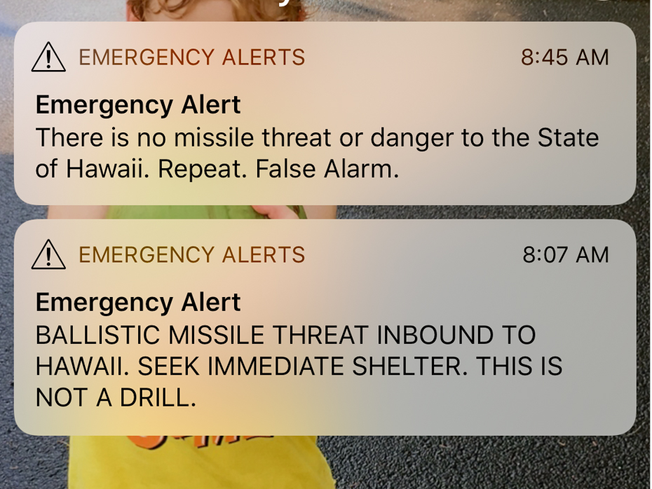 A routine internal test of the Emergency Alert System during a shift change ended up being a scare to all of Hawaii. The 38-Minute scare of a ballistic missile heading towards Hawaii ended up being a false alarm.
