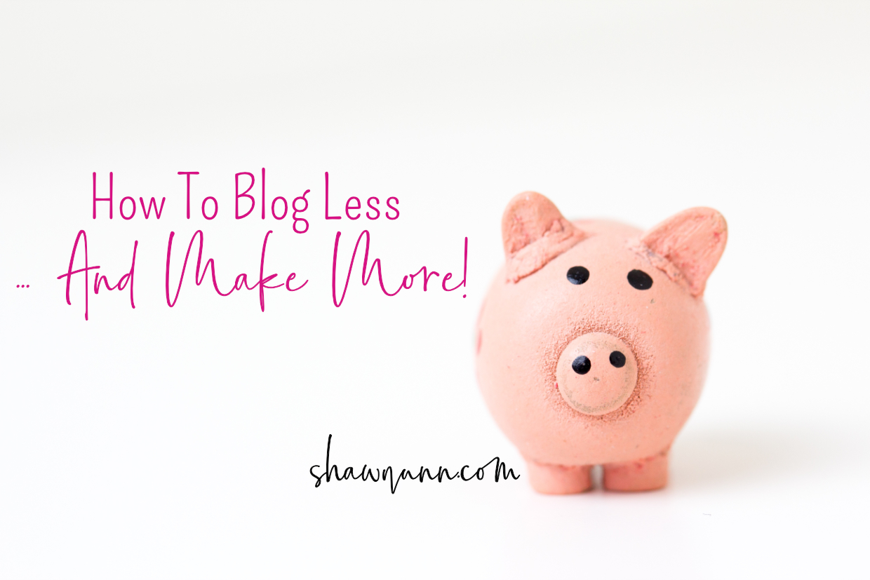 Did you know that it is possible to make more money if you blog less? It is possible. Here is how you can blog less and make more.