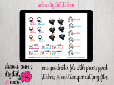 Salon Digital Stickers