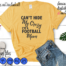 Can't Hide My Crazy I'm A Football Mom Design